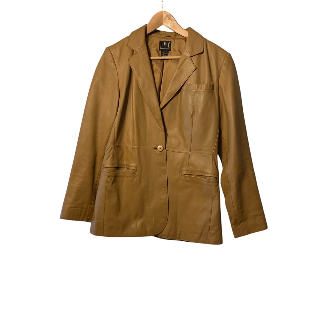 INC Leather jacket size 8 - Picture 8 of 9
